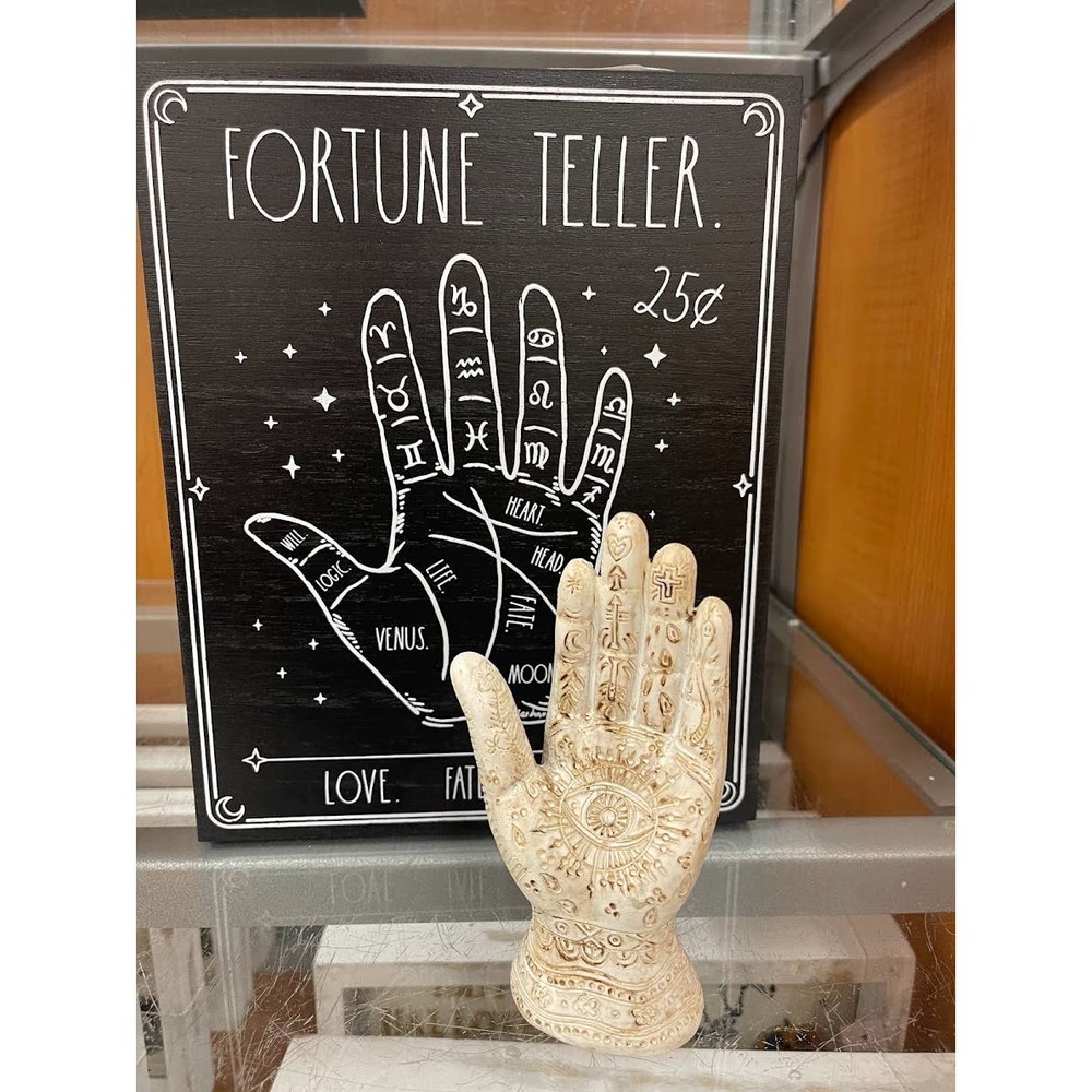 🆕 Hamsa palmistry & divination hand Decorative Palmistry Hand as decoratio…